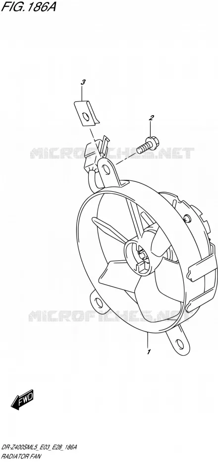 VENTILATEUR Suzuki MOTO 400 DR-Z 2015  DR-Z400SM L5 (E03,E28,E33)