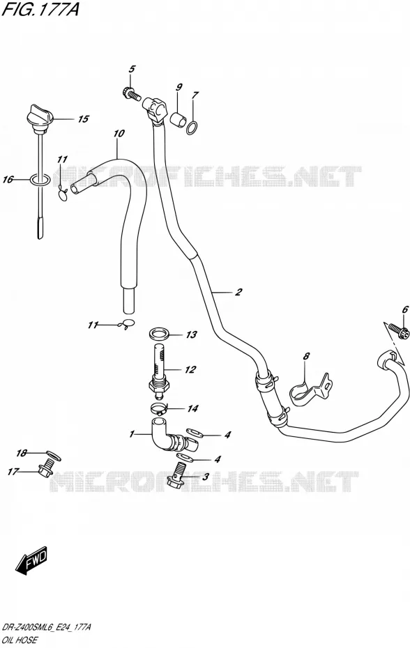DURITE D'HUILE Suzuki MOTO 400 DR-Z 2016  DR-Z400SM L6 (E24)