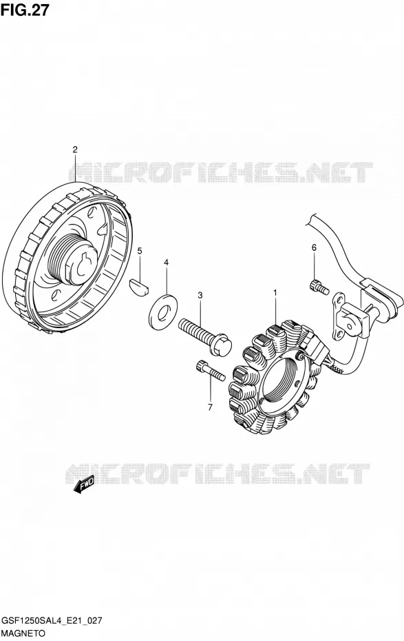 ALLUMAGE ROTOR - STATOR Suzuki MOTO 1250 BANDIT 2015  GSF1250SA L4 (E21)