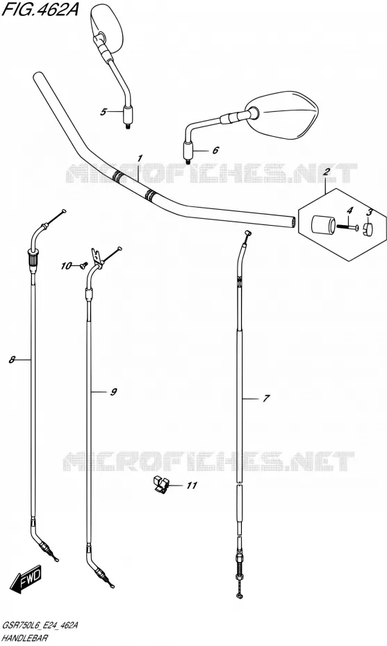 GUIDON Suzuki MOTO 750 GSR 2016  GSR750 L6 (E24)