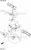 ENSEMBLE LEVIERS   POIGNEES pour Suzuki GSR 750 2015
