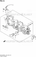 CORPS DE PAPILLON (GSX1300RAL4 E03) pour Suzuki HAYABUSA 1300 2014