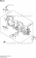 CORPS DE PAPILLON (GSX1300RAL4 E28) pour Suzuki HAYABUSA 1300 2014
