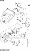 ENSEMBLE FEU ARRIERE (GSX1300RAL4 E28) pour Suzuki HAYABUSA 1300 2014