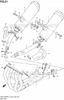 SILENCIEUX (GSX1300RAL4 E28) pour Suzuki HAYABUSA 1300 2014
