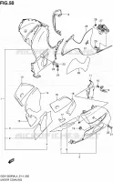 CARENAGES INFERIEUR (FLANCS) pour Suzuki HAYABUSA 1300 2014