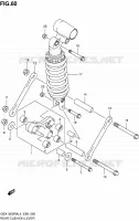 BIELLETTE D'AMORTISSEUR pour Suzuki HAYABUSA 1300 2014