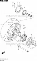 ROUE ARRIERE (GSX1300RAL5 E02) pour Suzuki HAYABUSA 1300 2015