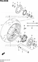 ROUE ARRIERE (GSX1300RAL6 E28) pour Suzuki HAYABUSA 1300 2016