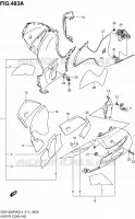CARENAGES INFERIEUR (FLANCS) pour Suzuki HAYABUSA 1300 2014