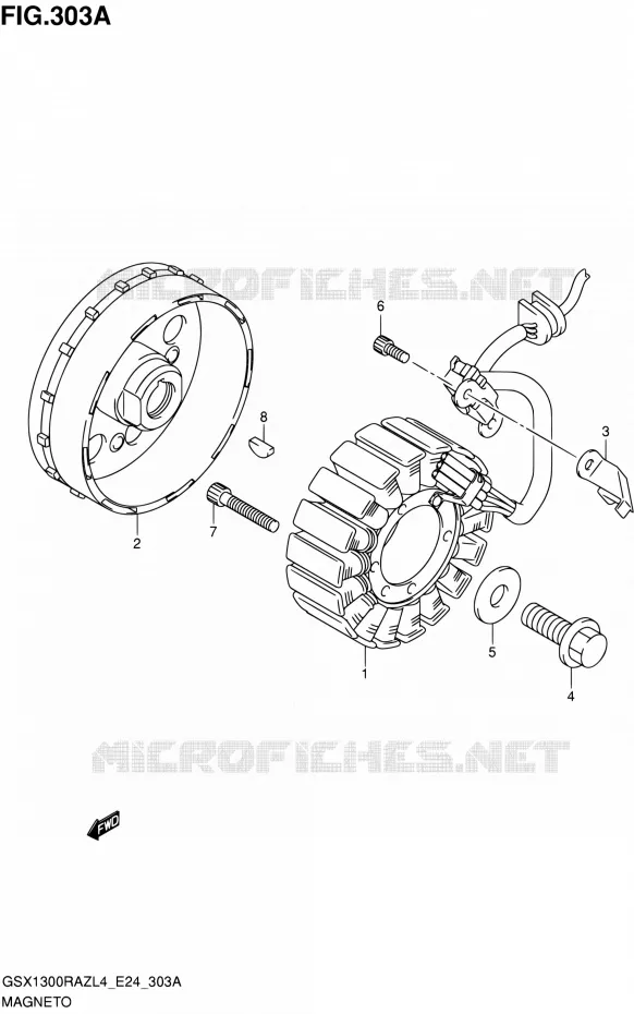 ALLUMAGE ROTOR - STATOR Suzuki MOTO 1300 HAYABUSA 2014  GSX1300RAZL4 (E24)