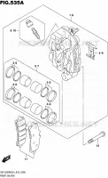 ETRIER DE FREIN AVANT pour Suzuki HAYABUSA 1300 2014