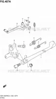 BEQUILLE pour Suzuki HAYABUSA 1300 2015