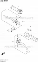 ENSEMBLE LEVIERS   POIGNEES pour Suzuki GSX-F 650 2014