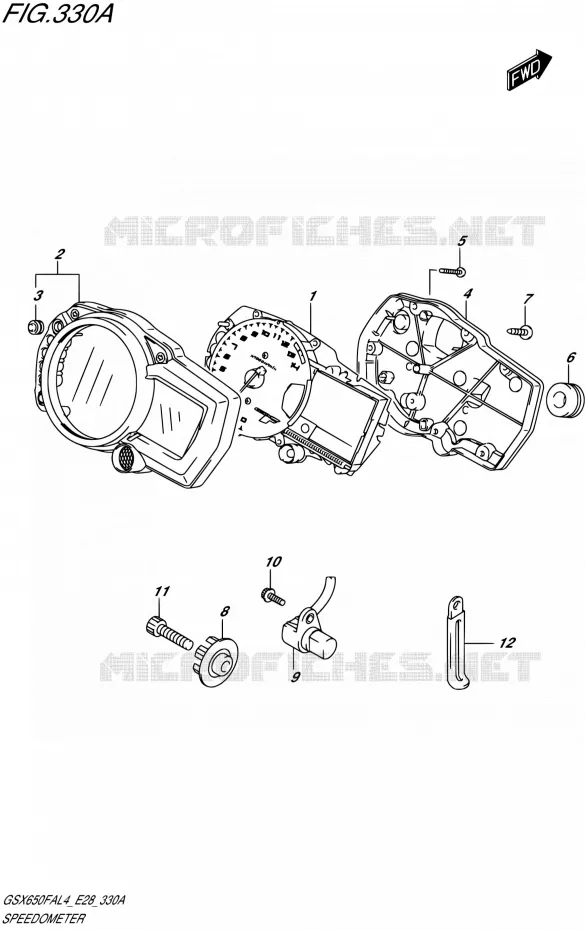 COMPTEUR Suzuki MOTO 650 GSX-F 2014  GSX650FA L4
