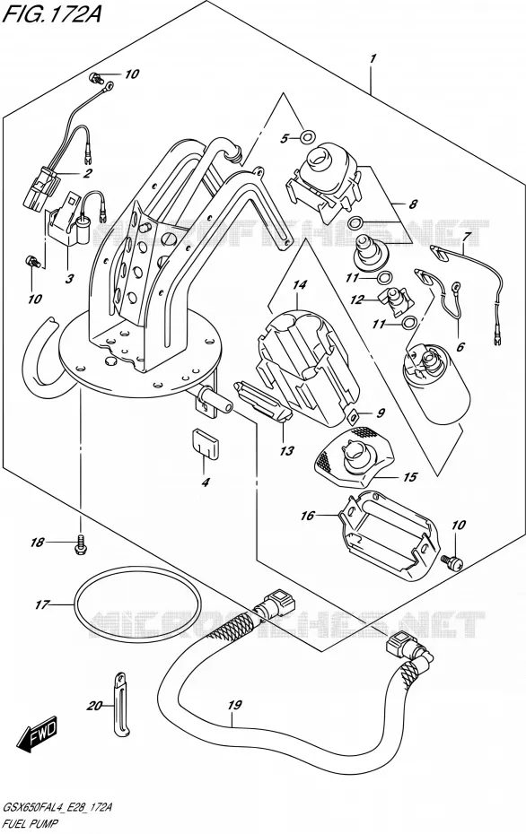 POMPE A ESSENCE Suzuki MOTO 650 GSX-F 2014  GSX650FA L4