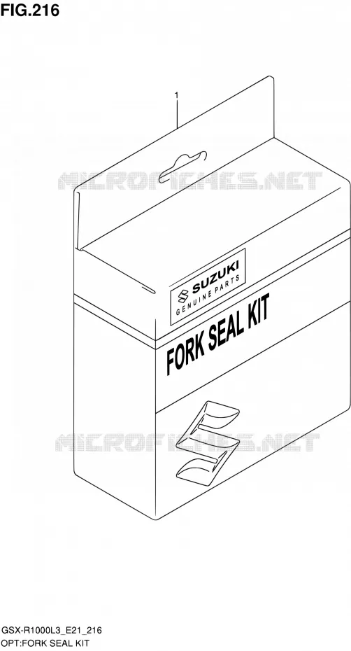 KIT JOINTS DE FOURCHE Suzuki MOTO 1000 GSX-R 2013  GSX-R1000 L3/GSX-R1000Z L3 (E24)