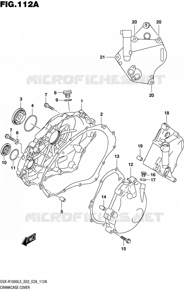CARTER Suzuki MOTO 1000 GSX-R 2015  GSX-R1000 L5 (E03,E28,E33)