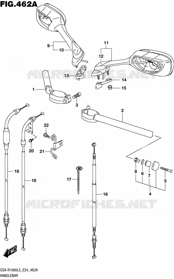 GUIDON Suzuki MOTO 1000 GSX-R 2015  GSX-R1000 L5 (E24)