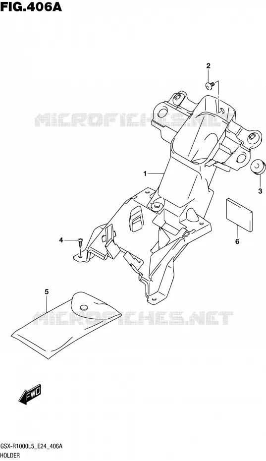 SUPPORT Suzuki MOTO 1000 GSX-R 2015  GSX-R1000 L5 (E24)