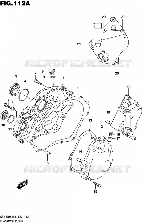 CARTER Suzuki MOTO 1000 GSX-R 2015  GSX-R1000 L5 (E43)