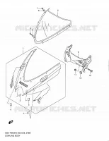 CARENAGES   ETIQUETTES (MODEL L0) pour Suzuki GSX-R 600 2010
