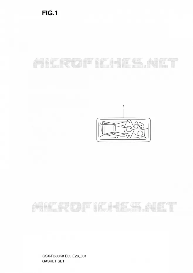 KIT JOINTS Suzuki MOTO 600 GSX-R 2010  GSX-R600 L0 (E03,E28,E33)