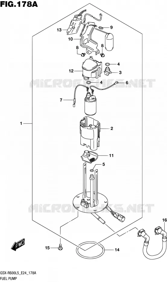 POMPE A ESSENCE Suzuki MOTO 600 GSX-R 2015  GSX-R600 L5 (E24)