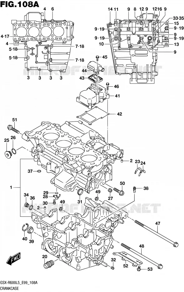 CARTER Suzuki MOTO 600 GSX-R 2015  GSX-R600 L5 (E99)