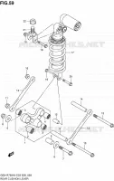 BIELLETTE D'AMORTISSEUR pour Suzuki GSX-R 750 2004
