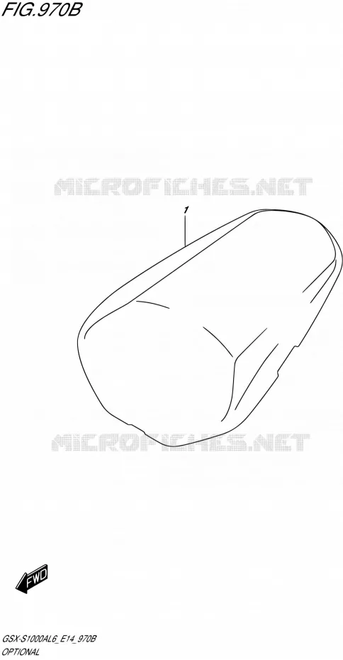 OPTIONS (SEAT TAIL BOX) Suzuki MOTO 1000 GSX-S 2016  GSX-S1000A L6 (E14)