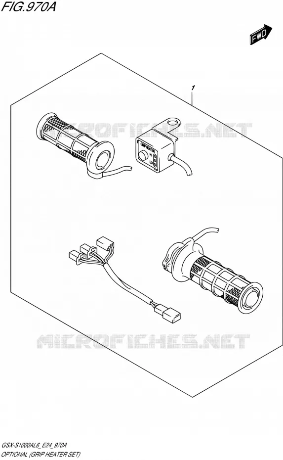 OPTIONS (GRIP HEATER SET) Suzuki MOTO 1000 GSX-S 2016  GSX-S1000A L6 (E24)