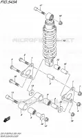 BIELLETTE D'AMORTISSEUR pour Suzuki GSX-S 1000 2016
