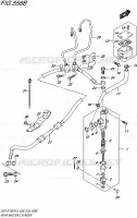 MAITRE CYLINDRE ARRIERE (GSX S1000FAL6 E28) pour Suzuki GSX-S 1000 2016