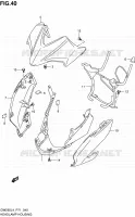 BOL DE PHARE pour Suzuki INAZUMA 250 2014