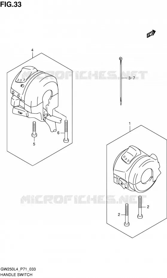 COMMODOS Suzuki MOTO 250 INAZUMA 2014  GW250 L4 (P71)