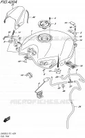 RESERVOIR D'ESSENCE (GW250L5 P21) pour Suzuki INAZUMA 250 2015