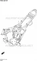 GARDE BOUE ARRIERE pour Suzuki INAZUMA 250 2015