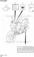 ETIQUETTE pour Suzuki INAZUMA 250 2014