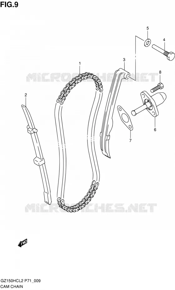DISTRIBUTION Suzuki MOTO 150 GZ 2012  GZ150HC L2 (P71)