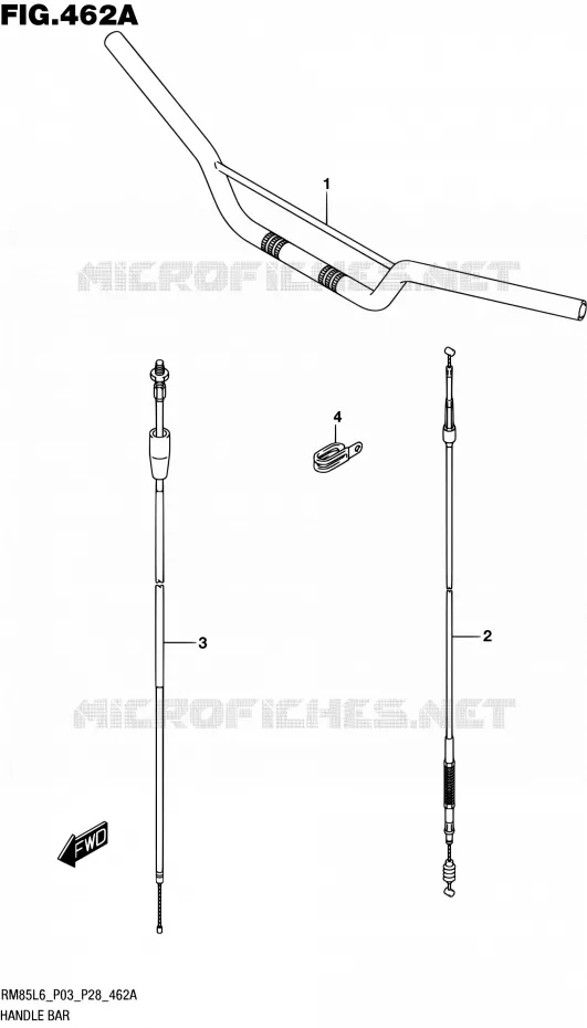 GUIDON Suzuki MOTO 85 RM 2016  RM85 L6 (P03,P28)