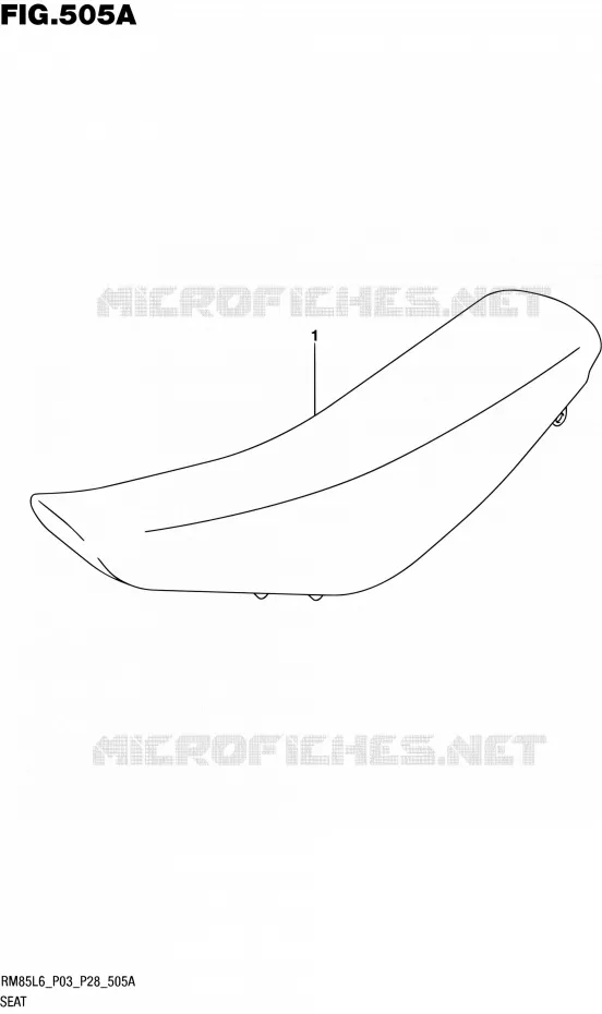 SELLE Suzuki MOTO 85 RM 2016  RM85 L6 (P03,P28)