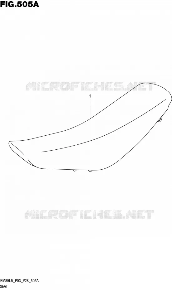 SELLE Suzuki MOTO 85 RM 2015  RM85L L5 (P03,P28,P33)
