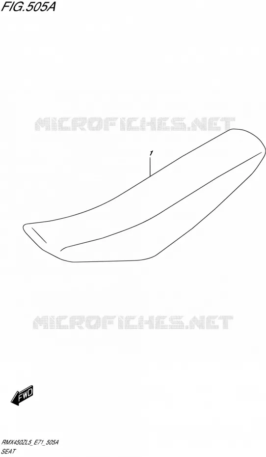 SELLE Suzuki MOTO 450 RMX 2015  RMX450Z L5 (E71)