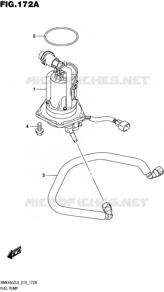 POMPE A ESSENCE Suzuki MOTO 450 RMX 2016  RMX450Z L6 (E19)