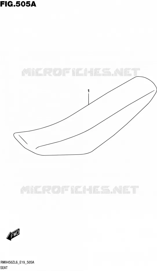 SELLE Suzuki MOTO 450 RMX 2016  RMX450Z L6 (E19)