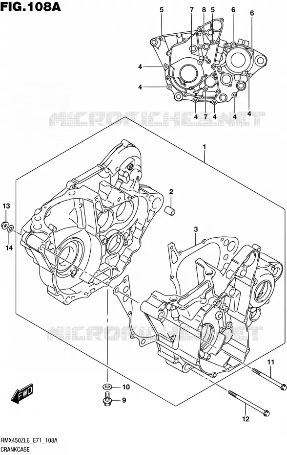 CARTER Suzuki MOTO 450 RMX 2016  RMX450Z L6 (E71)