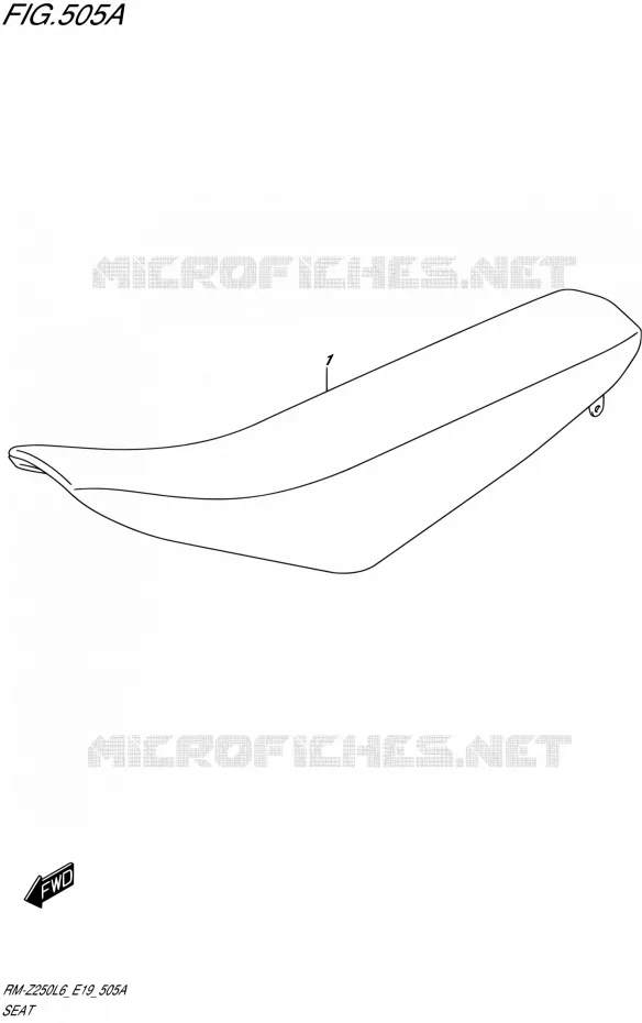 SELLE Suzuki MOTO 250 RM-Z 2016  RM-Z250 L6 (E19)