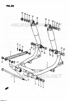 BRAS OSCILLANT ARRIERE (E41) pour Suzuki VAN-VAN 50 1981