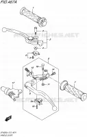 ENSEMBLE LEVIERS   POIGNEES pour Suzuki GLADIUS 650 2014